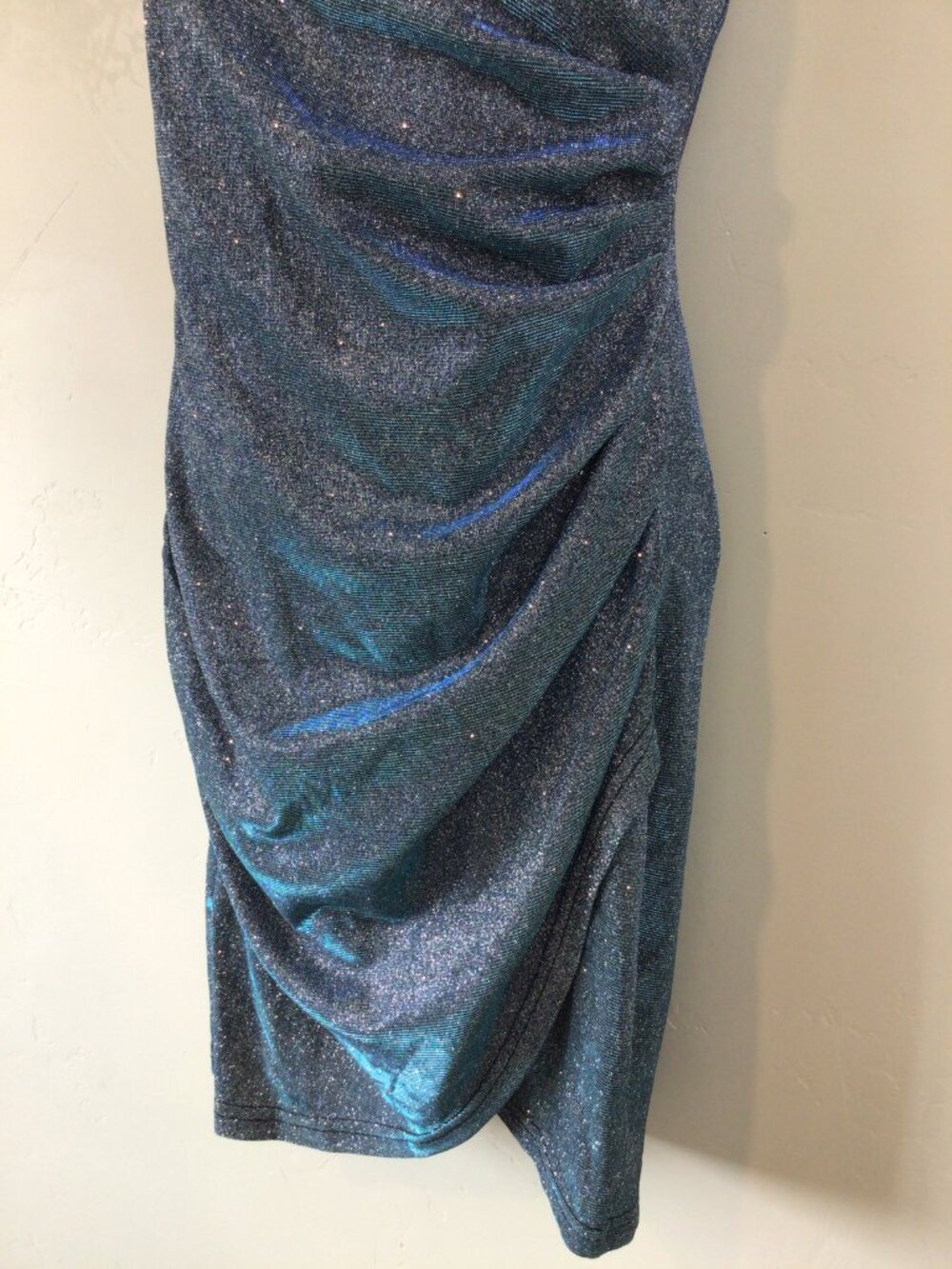 NWT Cider Blue Sparkly Adjustable Strap Formal Dress - Picture 3 of 8